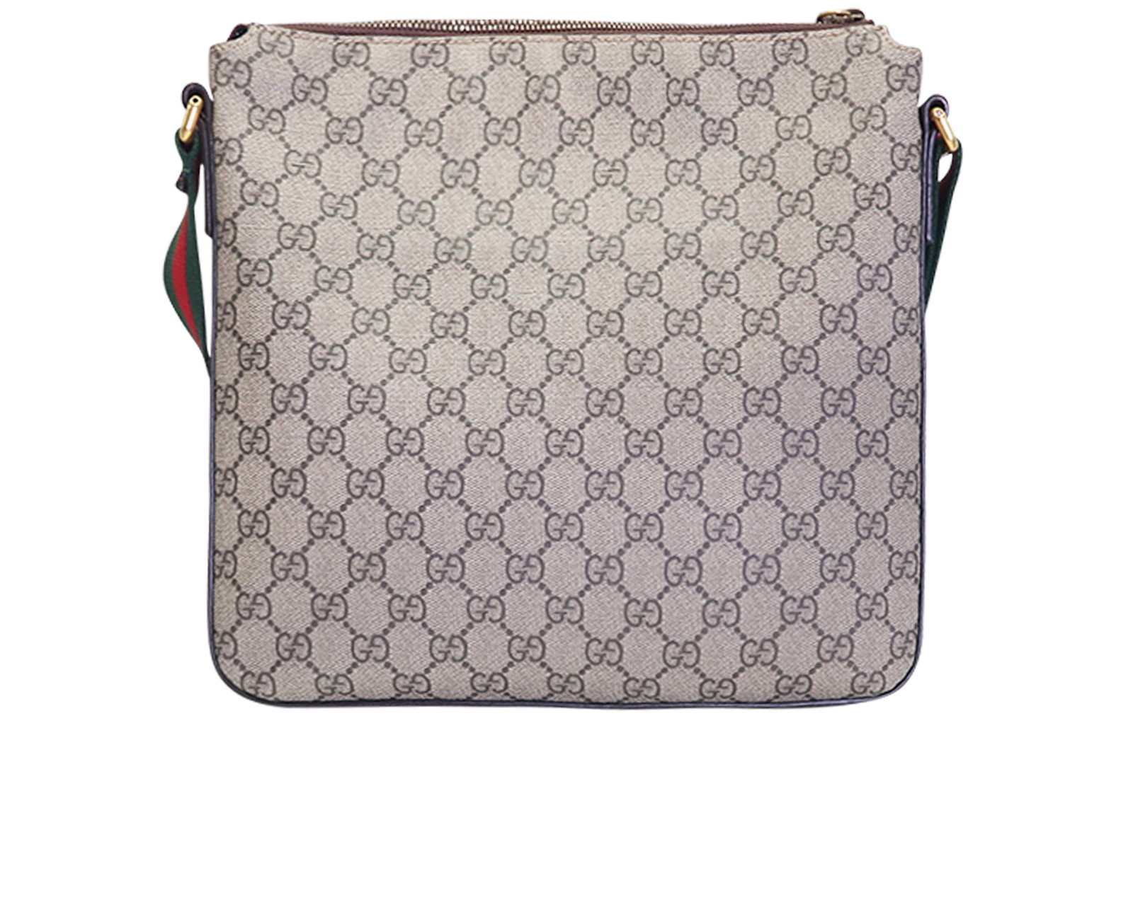 Courier GG Messenger, &pound;600, Handbags, Beige, Canvas, Back view